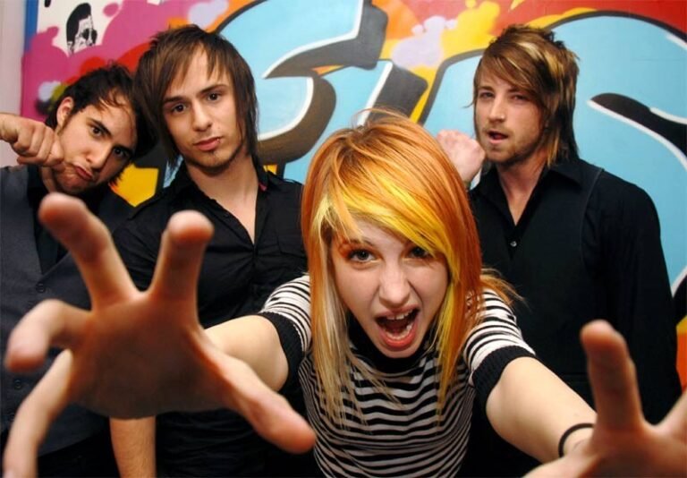 Imagem dos integrantes do Paramore